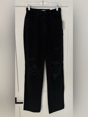 🔴 Pacsun 90’s Boyfriend Distressed Black Jeans